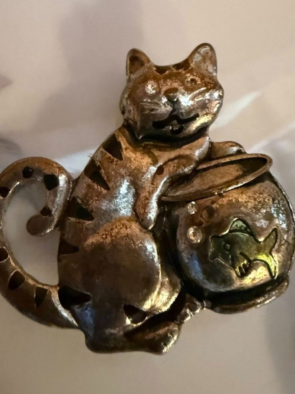 Bundle of Vintage Cat Brooches & Pin - Picture 3 of 5